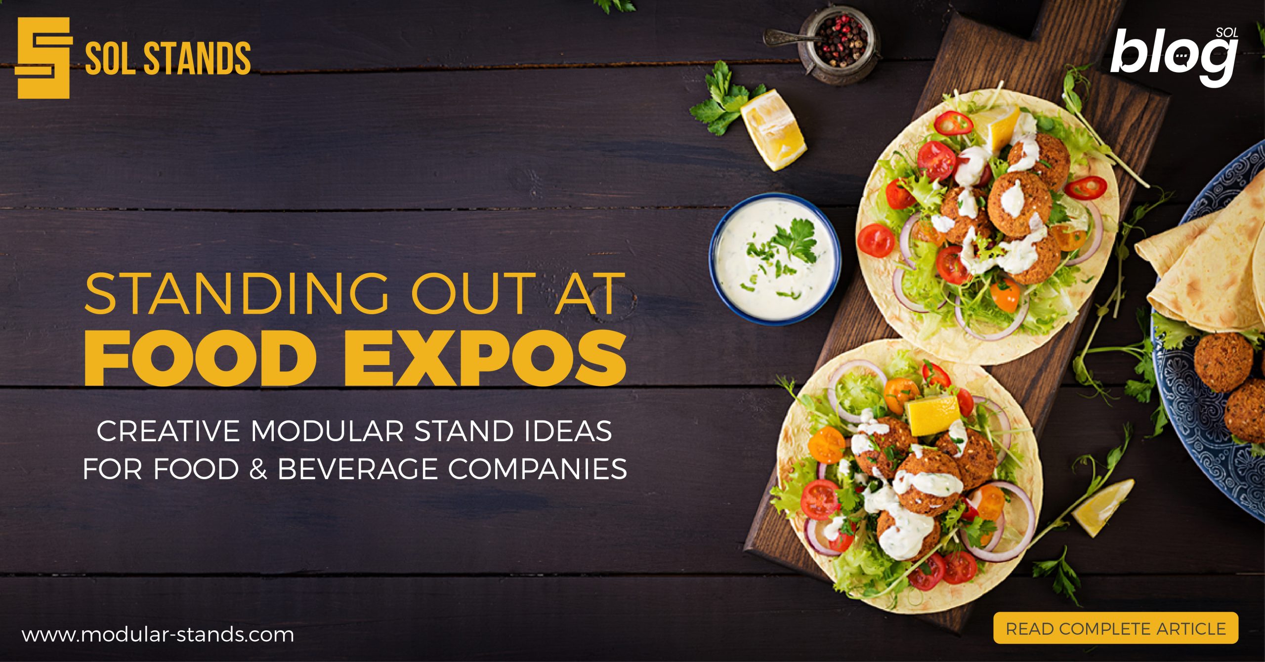Standing Out at Food Expos: Creative Modular Stand Ideas for Food & Beverage Companies